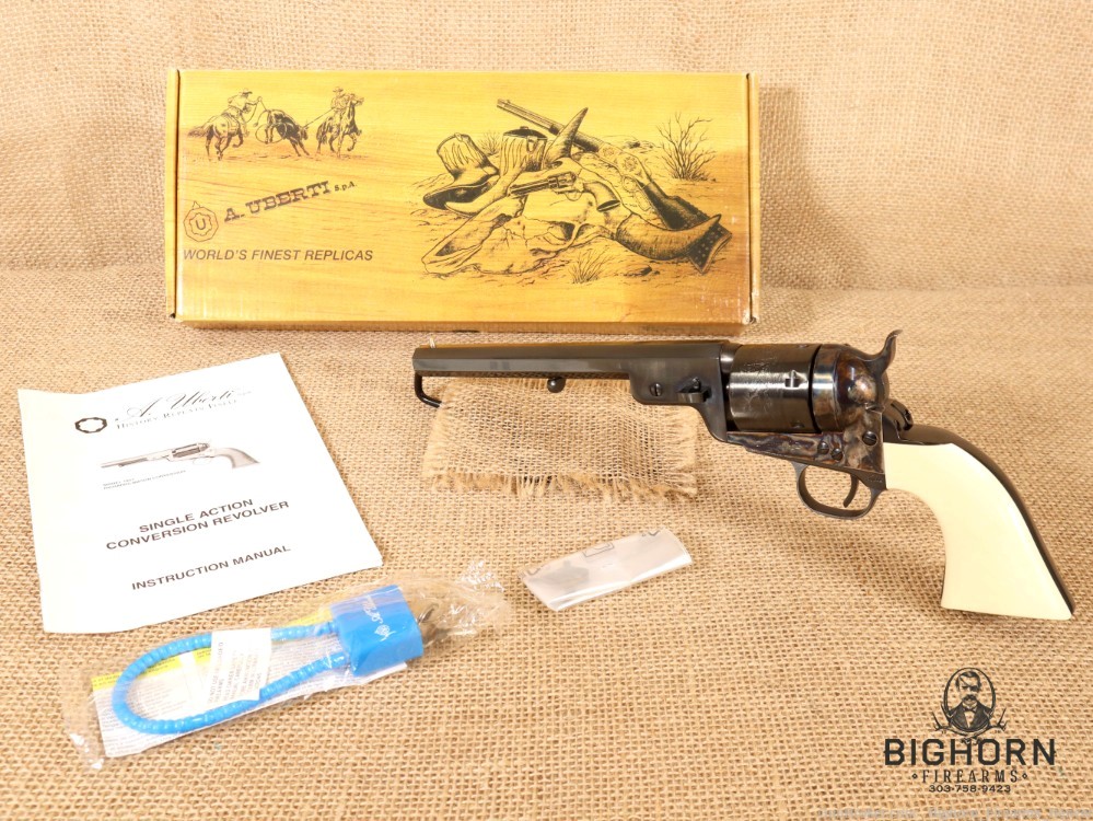 Uberti Model 1851 Navy "WILD BILL" 7.5" 6-shot Revolver .38 Special W/ BOX-img-1