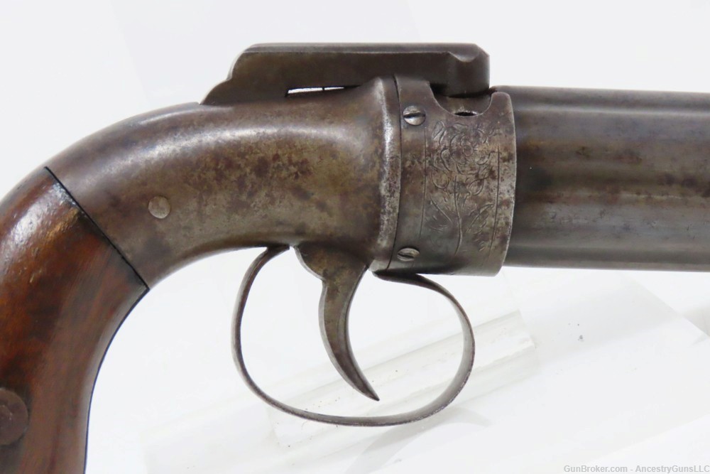 c1850s ALLEN & WHEELOCK PEPPERBOX Revolver CIVIL WAR BRIGHAM YOUNG  Antique-img-15