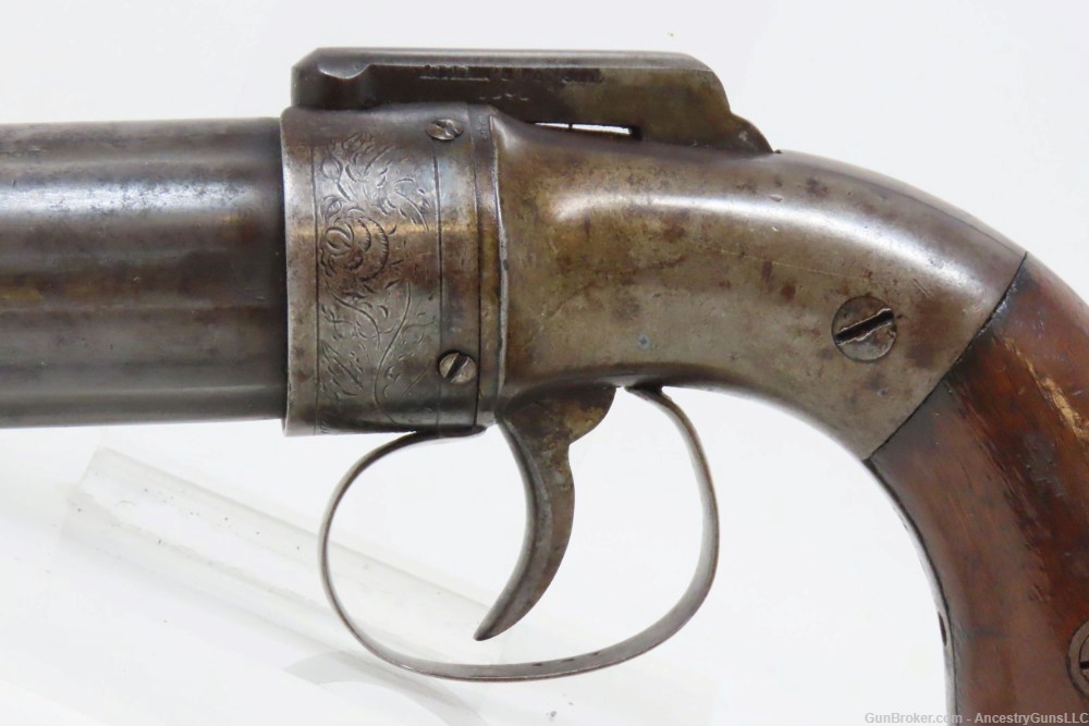 c1850s ALLEN & WHEELOCK PEPPERBOX Revolver CIVIL WAR BRIGHAM YOUNG  Antique-img-3