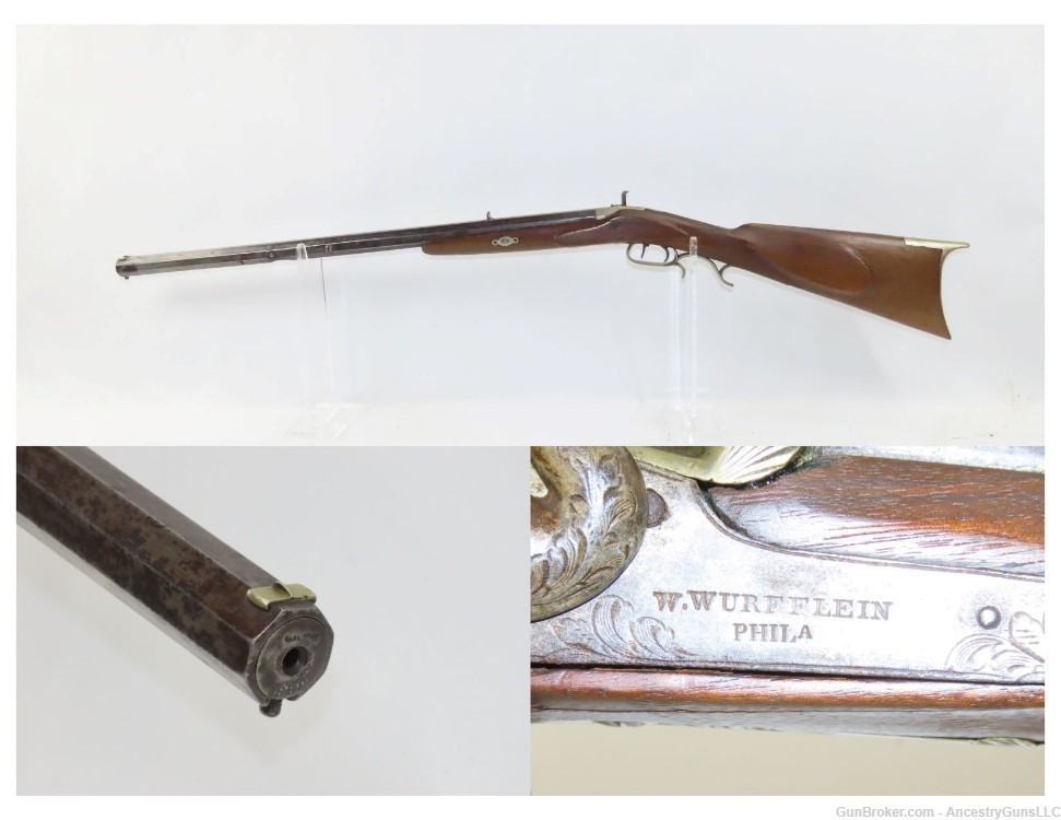 Scarce ENGRAVED Antique W. WURFFLEIN “Creedmoor” Parlor & Gallery Gun-img-0
