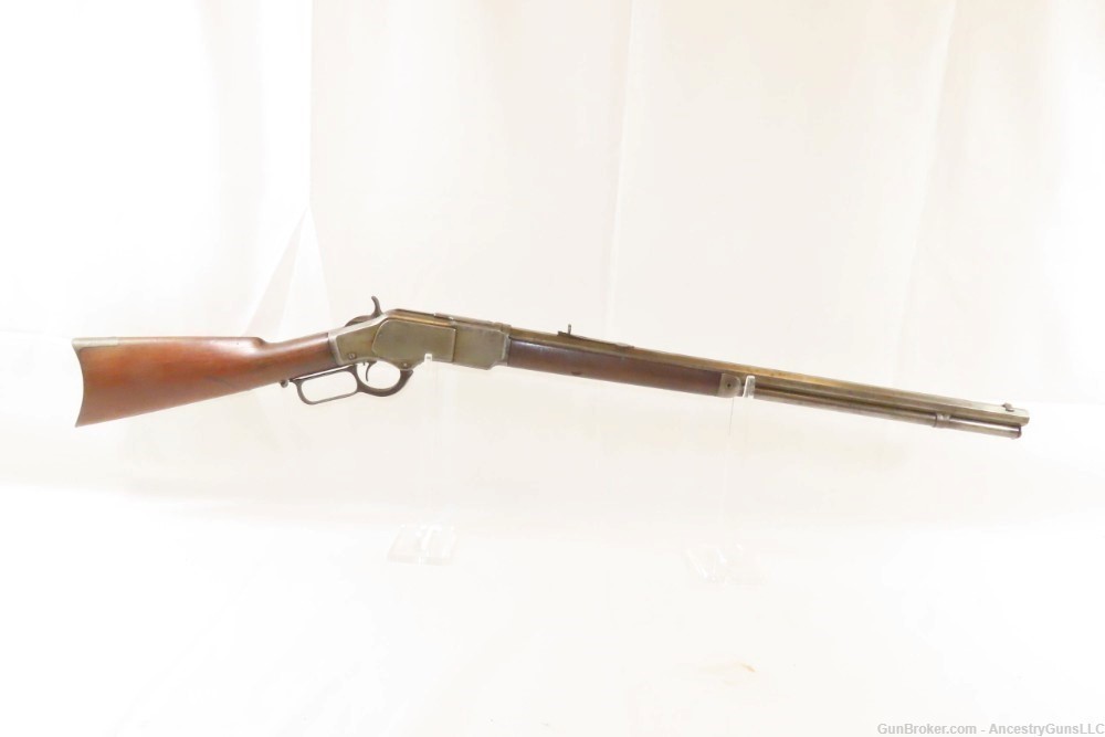 SCARCE Antique WINCHESTER Model 1873 .22 Short Caliber LEVER ACTION Rifle  -img-15