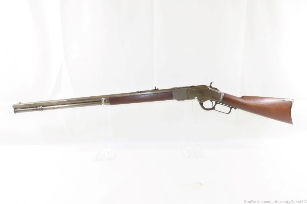 SCARCE Antique WINCHESTER Model 1873 .22 Short Caliber LEVER ACTION Rifle  -img-1