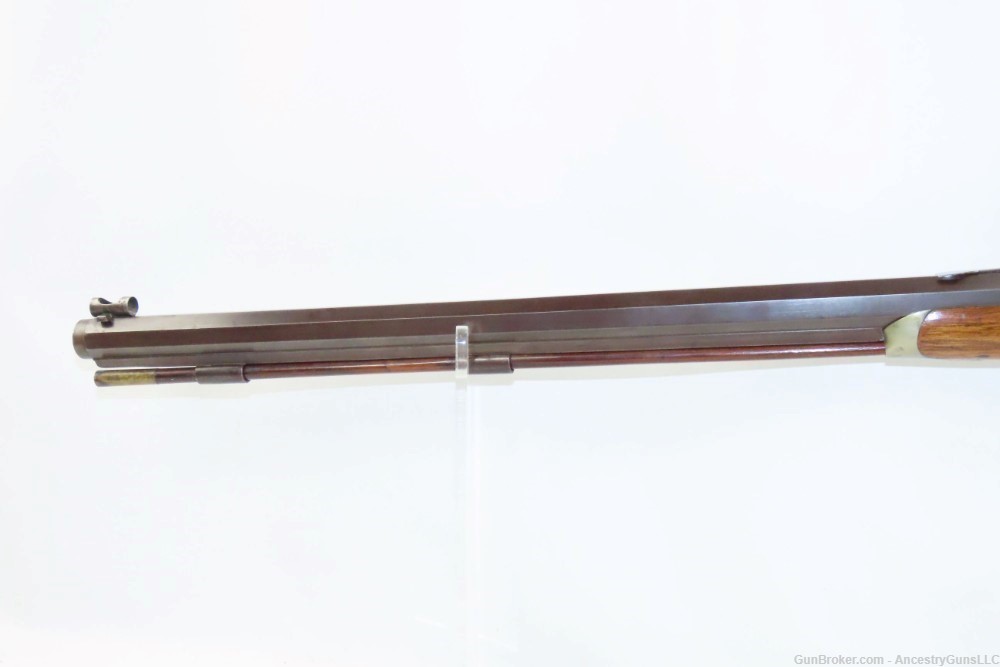 Antique JOHN WURFFLEIN .415 Caliber Percussion TARGET Rifle Schuetzen Phila-img-15