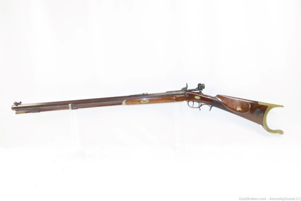 Antique JOHN WURFFLEIN .415 Caliber Percussion TARGET Rifle Schuetzen Phila-img-12