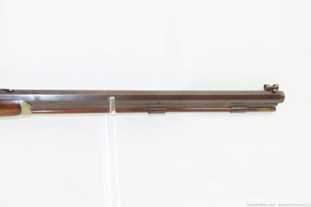 Antique JOHN WURFFLEIN .415 Caliber Percussion TARGET Rifle Schuetzen Phila-img-4