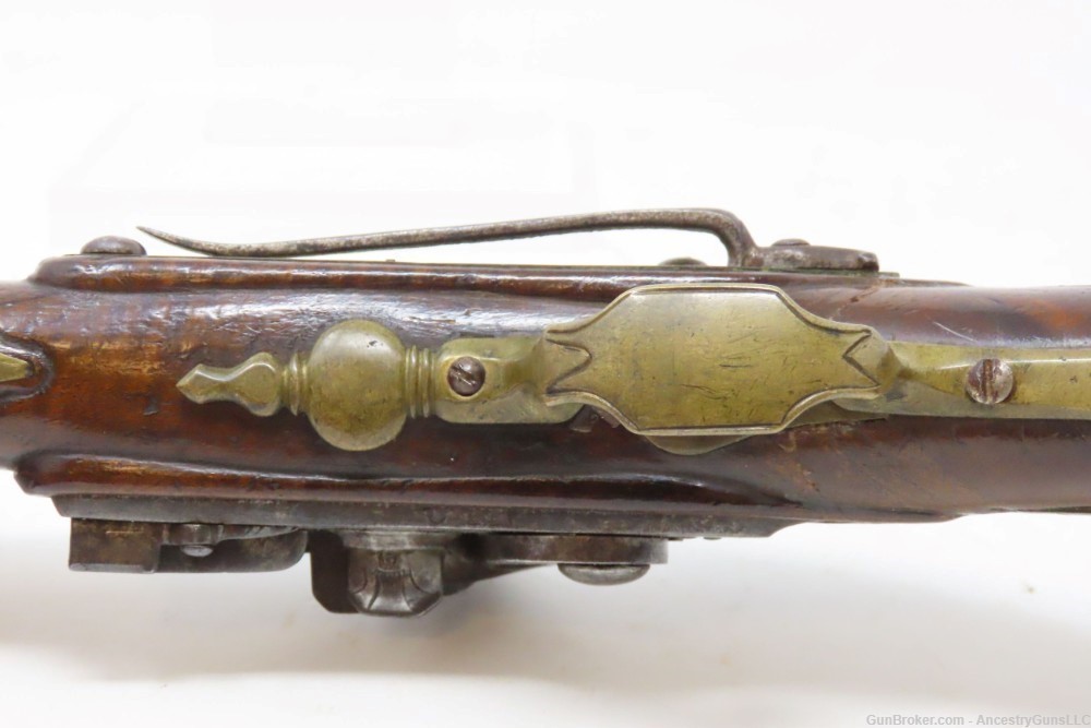 c1700s BRESCIAN ITALIAN Style Antique .50 Cal. FLINT SNAPHAUNCE Belt Pistol-img-10