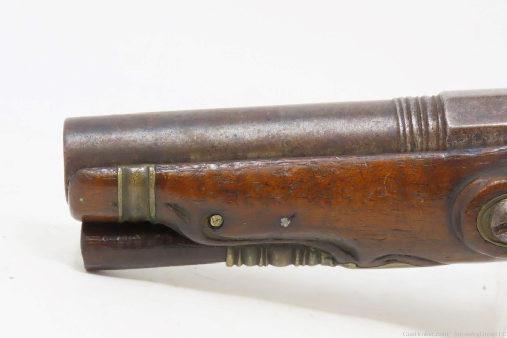 c1700s BRESCIAN ITALIAN Style Antique .50 Cal. FLINT SNAPHAUNCE Belt Pistol-img-15