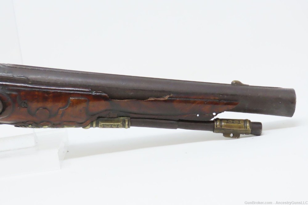 c1710 VIENNA, AUSTRIAN Antique JOHAN WAS in Wien Belt Pistol .50 Caliber   -img-4