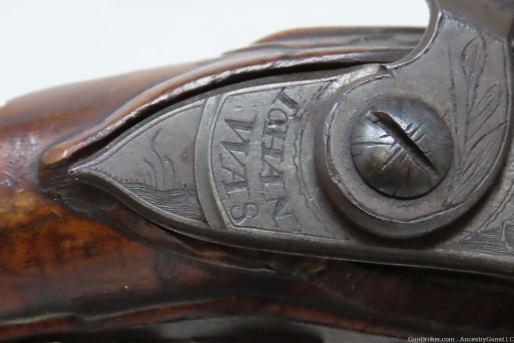 c1710 VIENNA, AUSTRIAN Antique JOHAN WAS in Wien Belt Pistol .50 Caliber   -img-6
