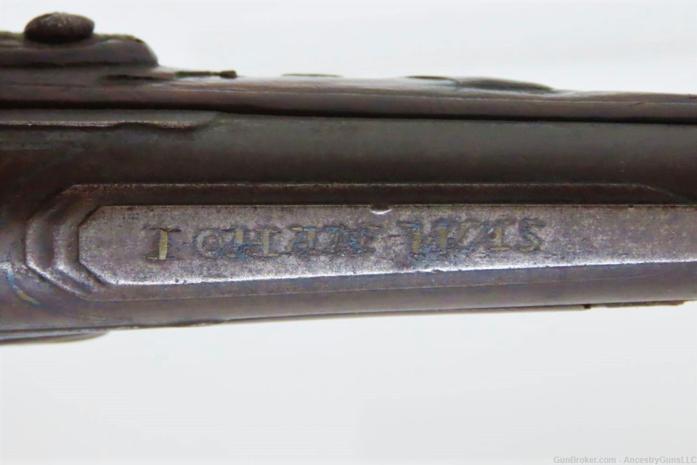 c1710 VIENNA, AUSTRIAN Antique JOHAN WAS in Wien Belt Pistol .50 Caliber   -img-12