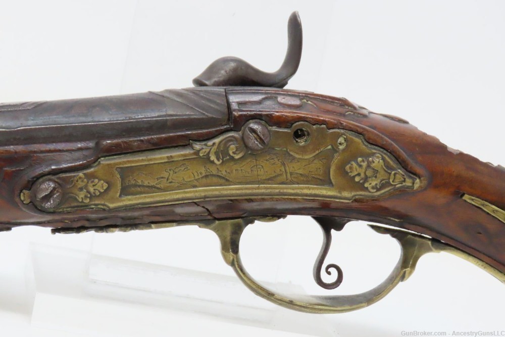 c1710 VIENNA, AUSTRIAN Antique JOHAN WAS in Wien Belt Pistol .50 Caliber   -img-17