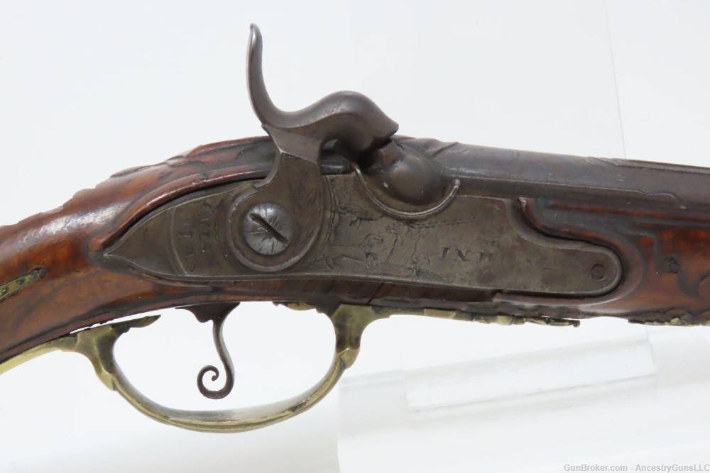 c1710 VIENNA, AUSTRIAN Antique JOHAN WAS in Wien Belt Pistol .50 Caliber   -img-3