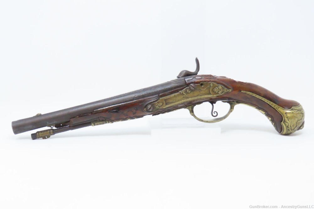 c1710 VIENNA, AUSTRIAN Antique JOHAN WAS in Wien Belt Pistol .50 Caliber   -img-15