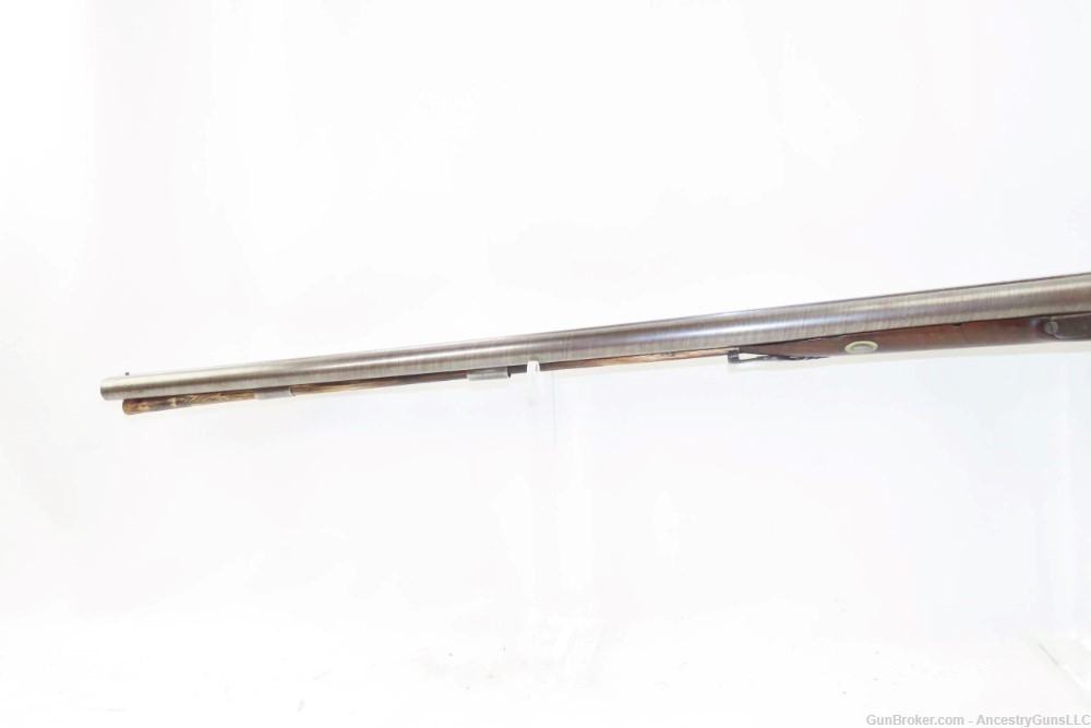 Antique CASED & Engraved MANTON Percussion DOUBLE BARREL SxS HAMMER Shotgun-img-5