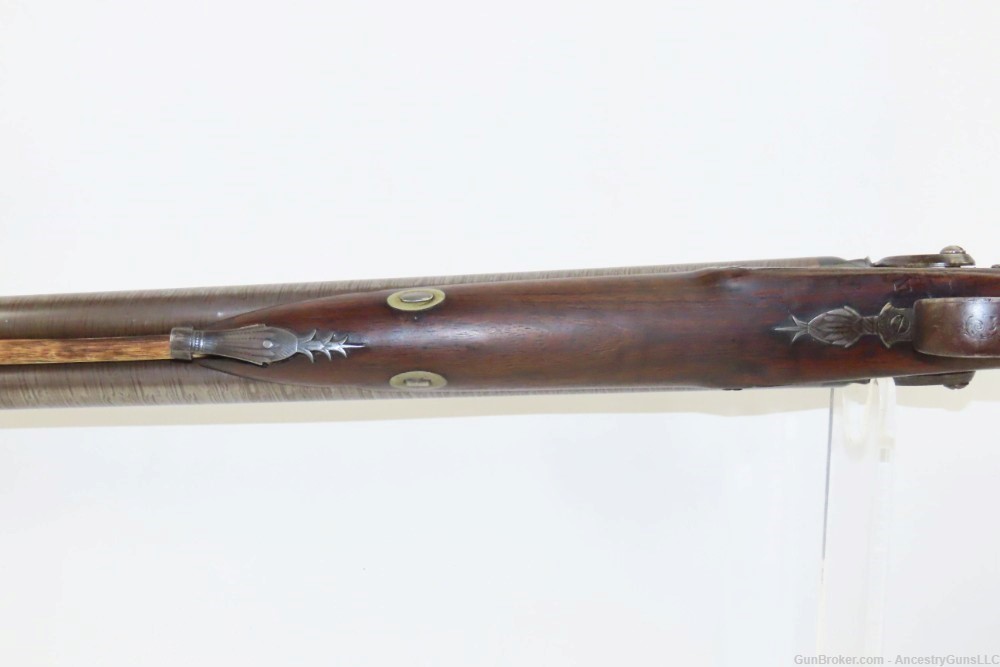 Antique CASED & Engraved MANTON Percussion DOUBLE BARREL SxS HAMMER Shotgun-img-8