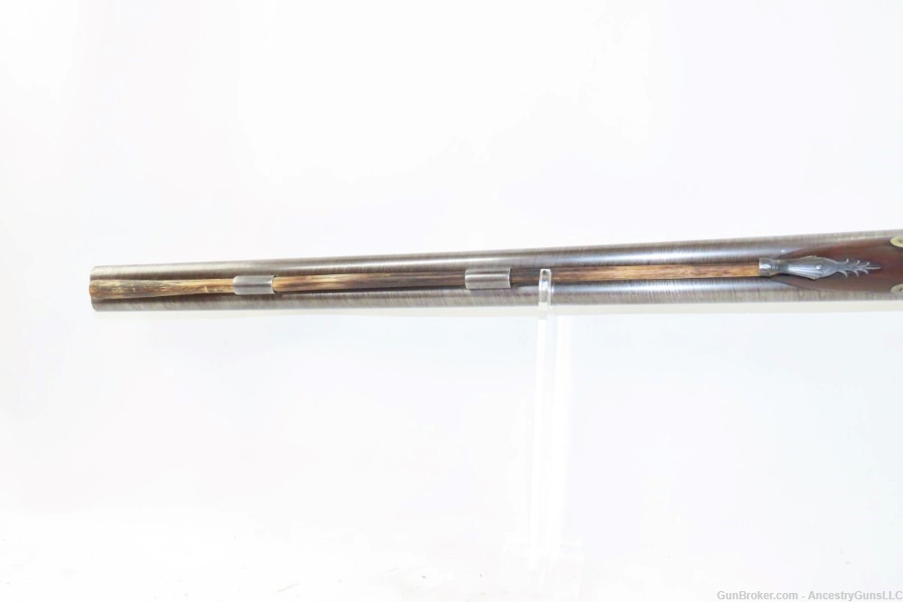 Antique CASED & Engraved MANTON Percussion DOUBLE BARREL SxS HAMMER Shotgun-img-9