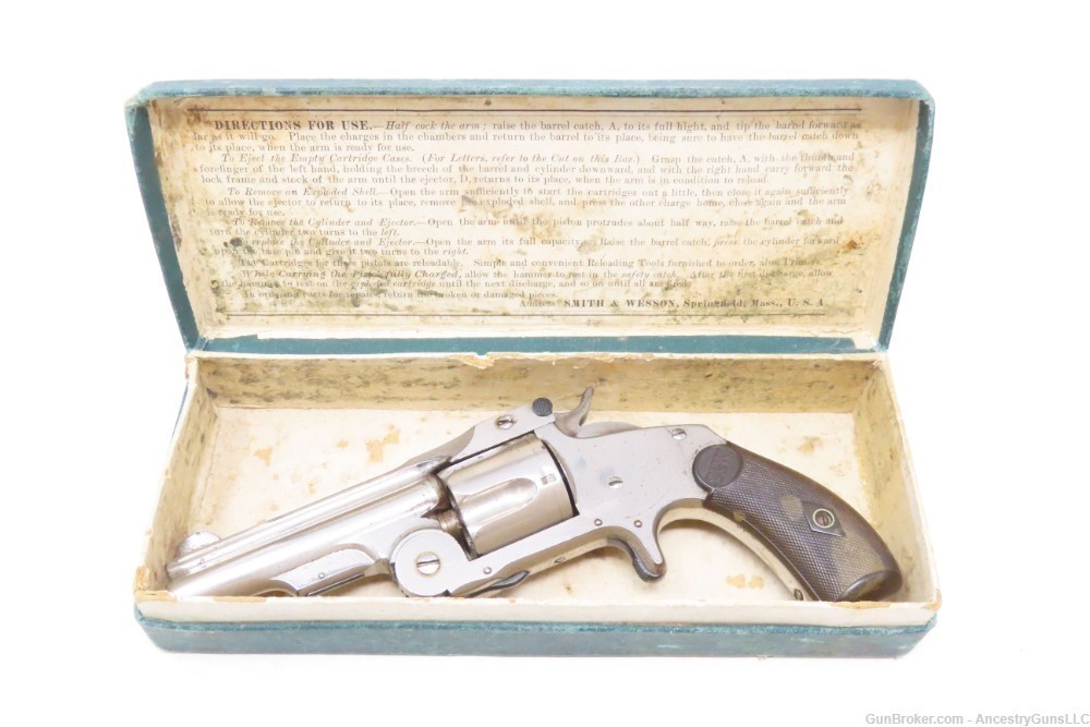 Antique SMITH & WESSON 1st Model “BABY RUSSIAN” .38 S&W Caliber Revolver   -img-1