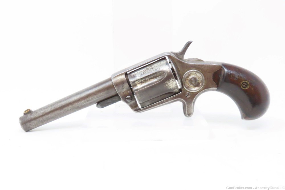 Antique COLT NEW LINE .38 Cal. ETCHED PANEL Pocket Revolver w/4-INCH BARREL-img-1