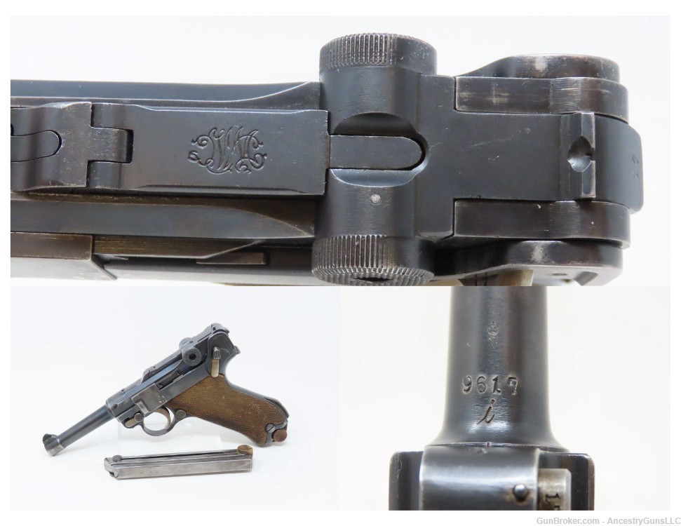 Iconic Post-WORLD WAR I Era DWM 7.65mm c1920 mfr. GERMAN LUGER C&R Pistol-img-0