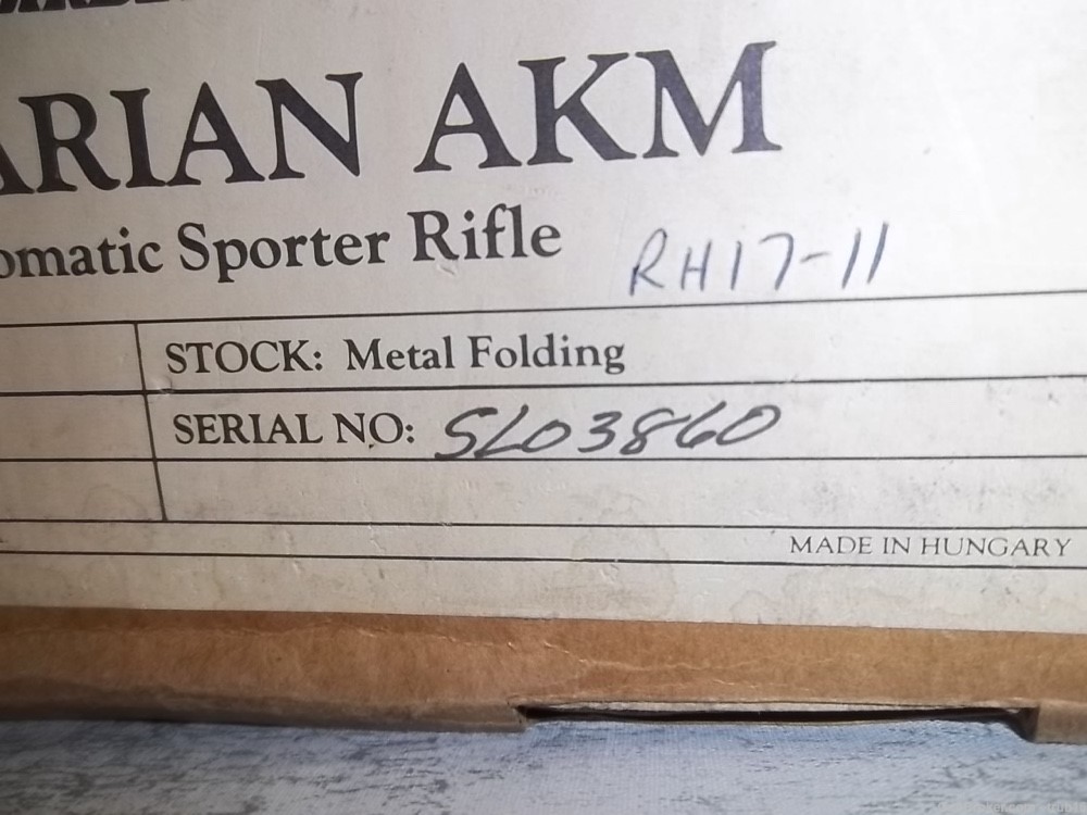 Kassnar FEG Hungarian AKM AK-47 7.62x39 PRE BAN Folding Rifle 99%+ IN BOX-img-2