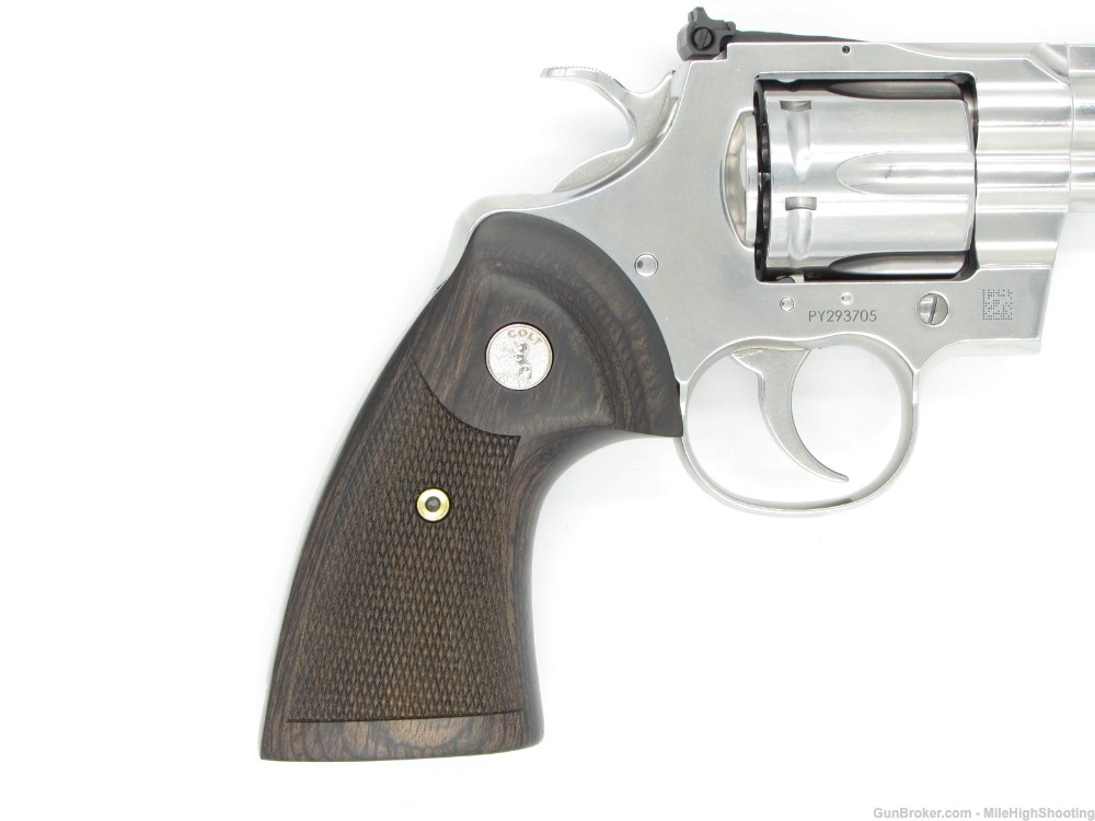 NIB Colt Python 6" .357 Stainless Finish Wood Grips SP6WTS -img-7