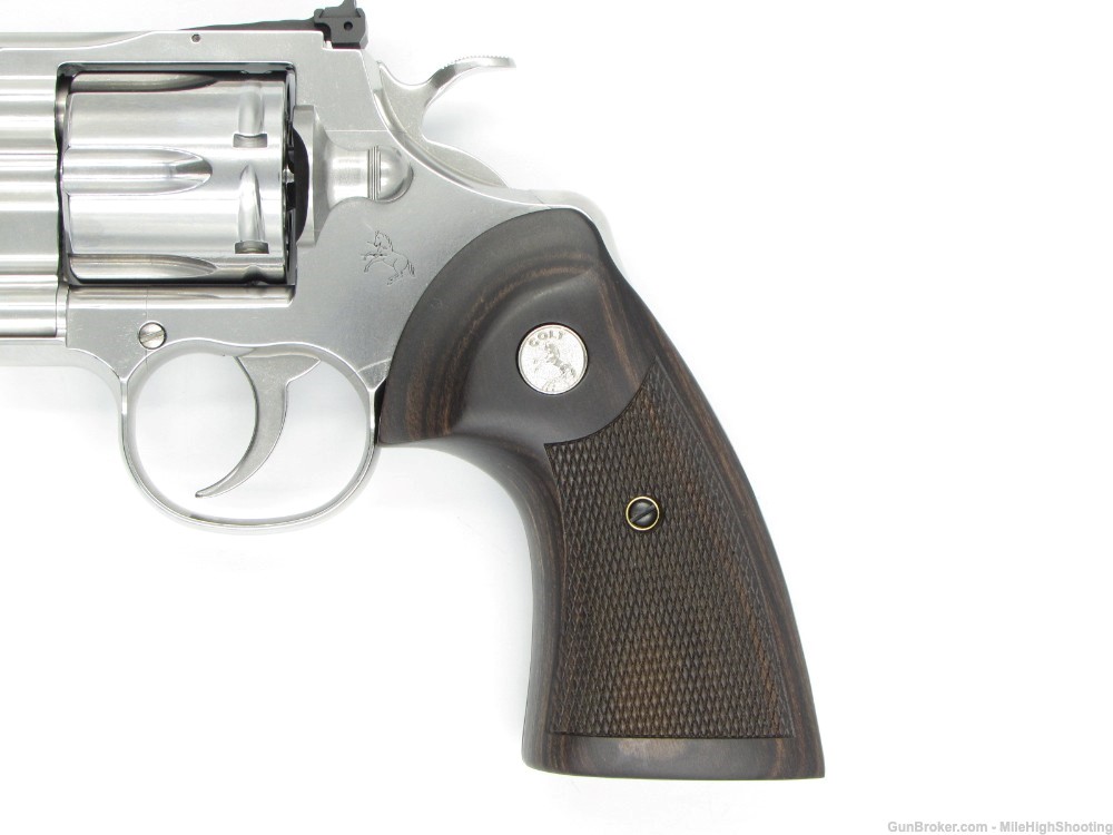 NIB Colt Python 6" .357 Stainless Finish Wood Grips SP6WTS -img-6