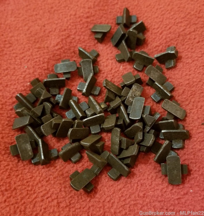 Lot of 50 military Mauser front sight blades parts-img-0