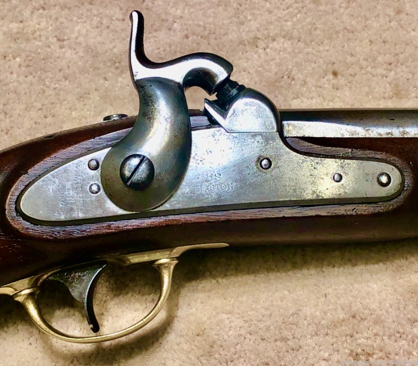 D9 US 1842 .54 Cavalry Pistol, H.ASTON 1850, Very Good, Shooter,......$ 700-img-2