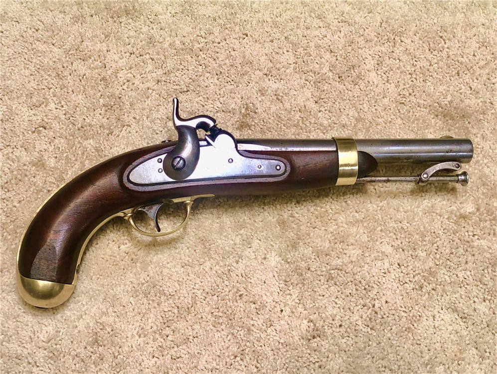 D9 US 1842 .54 Cavalry Pistol, H.ASTON 1850, Very Good, Shooter,......$ 700-img-0