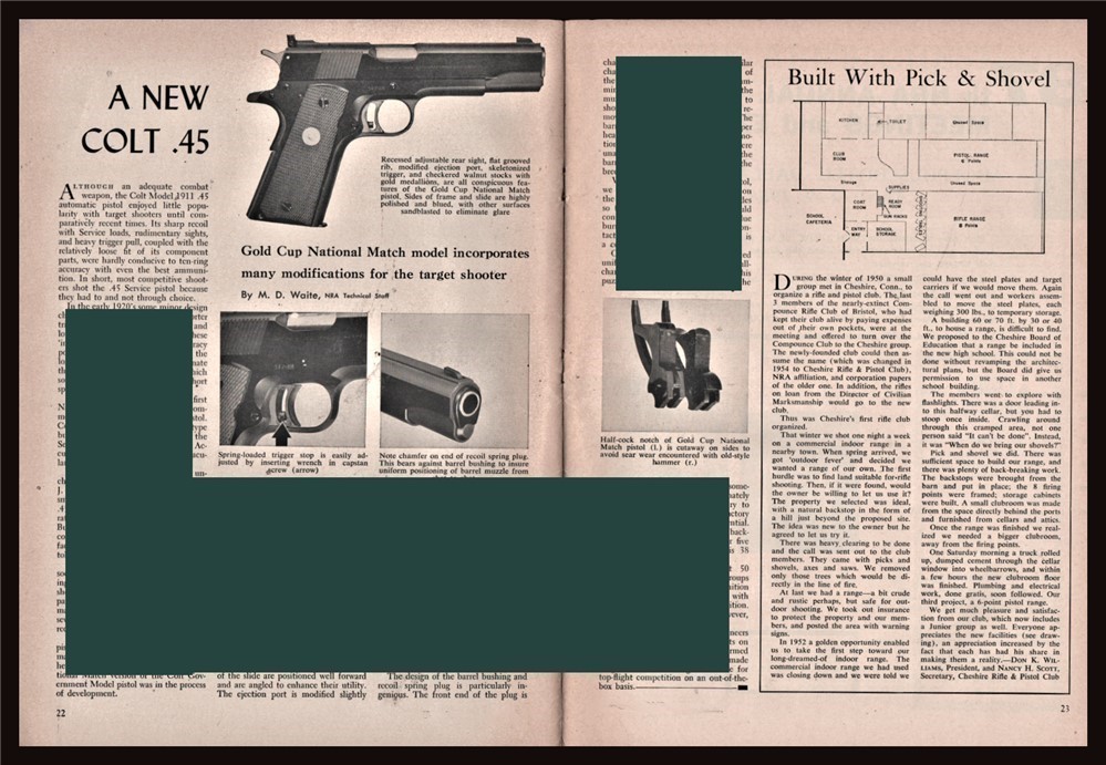 1957 A New COLT .45 Gold Cup National Match Pistol Article-img-0