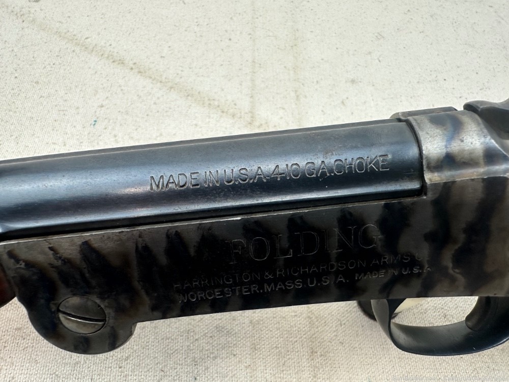 Harrington & Richardson "Folding .410" GA Single Shot Shotgun-img-14