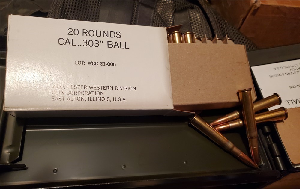 Original Irish Contract Winchester .303 Ball Ammunition-img-0