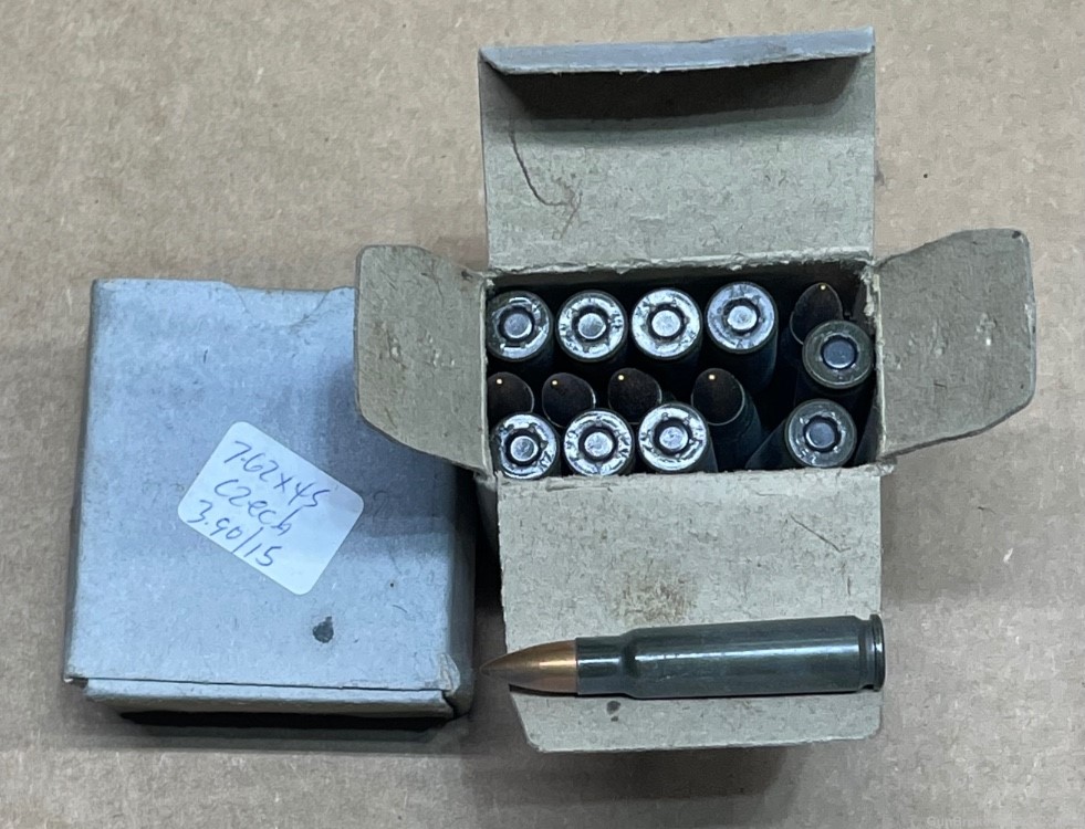 2-Boxes Chech 7.62x45 Ammunition -img-0