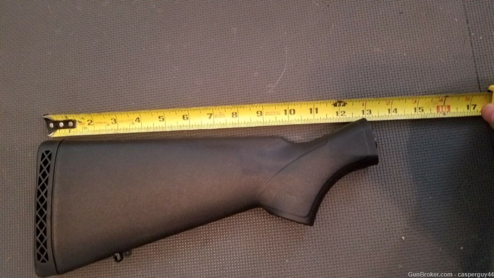 MOSSBERG 500 590 Synthetic STOCK W/bolt 13.875 L.O.P.  Forend 7 5/8"-img-2