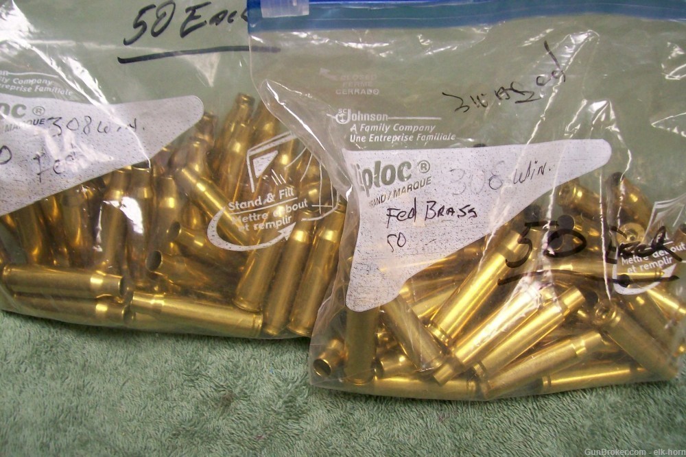 308 Win 1X Fired Federal Brass-img-0