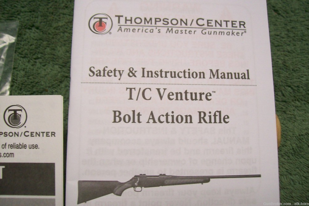 TC Venture Bolt Action Rifle Safety & Instruction Manual -img-2