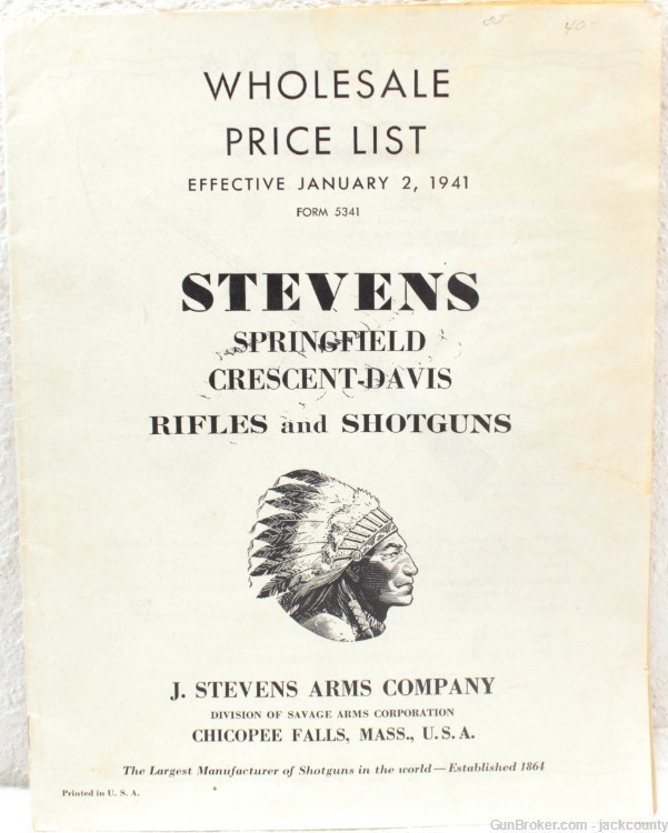 Lot of Early 1940's Stevens Catalogs/Wholesale Price Lists -img-2