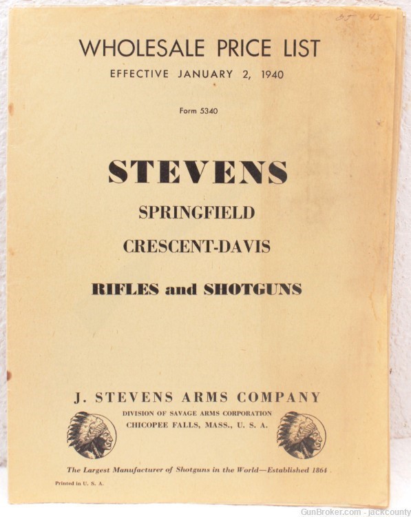 Lot of Early 1940's Stevens Catalogs/Wholesale Price Lists -img-1