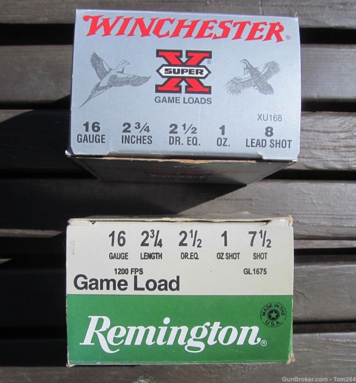 Remington and Winchester 16 Gauge 2-3/4" Shotgun Shells-img-0