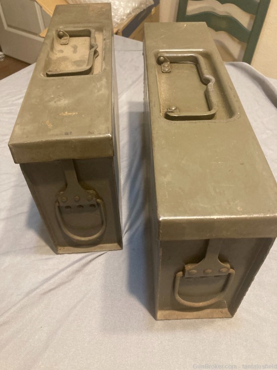 Austrian Military MG74 ammo can with real MG74 belts -NOS-    MG34 MG42 MG3-img-1