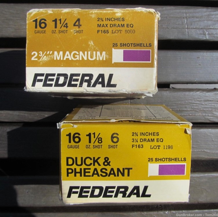 Federal 16 Gauge 2-3/4" Magnum and Duck & Pheasant Shotgun Shells-img-0