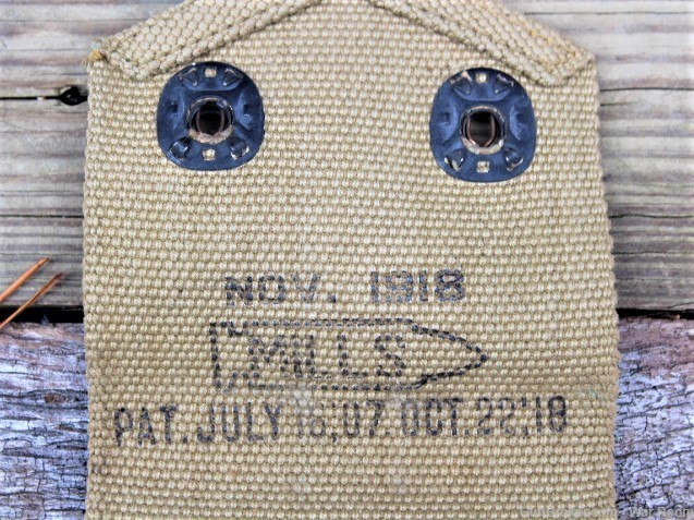 WWI US .45 Caliber Ammunition Pouch made by Mills-img-5