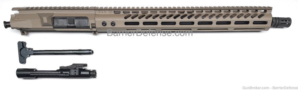 Complete AR-15 16" 6.5 Grendel Flat Dark Earth Upper w/ 15" Slim M-Lok Hand-img-0