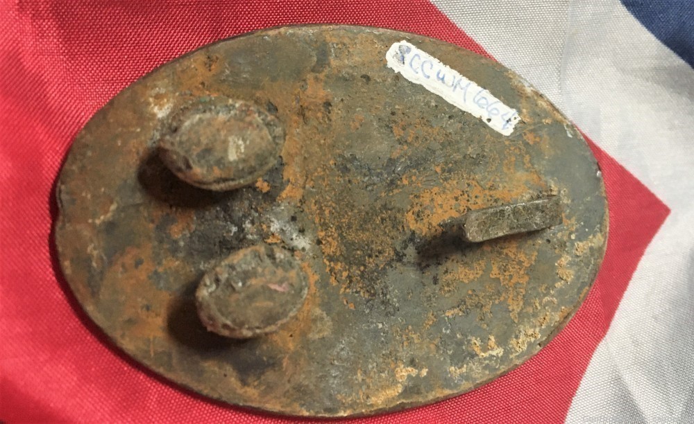 Confederate Alabama Volunteer Corps belt plate, Civil War -img-2
