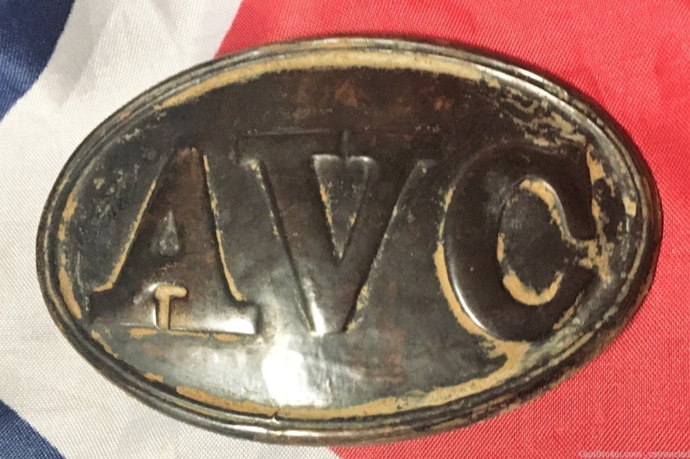 Confederate Alabama Volunteer Corps belt plate, Civil War -img-1