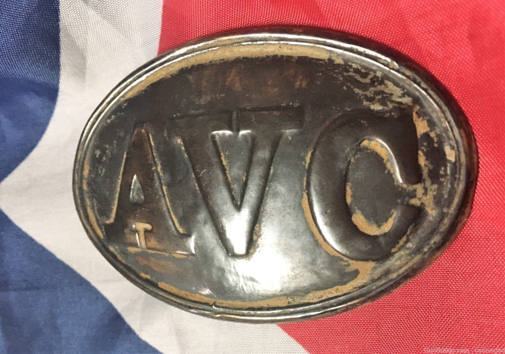 Confederate Alabama Volunteer Corps belt plate, Civil War -img-0