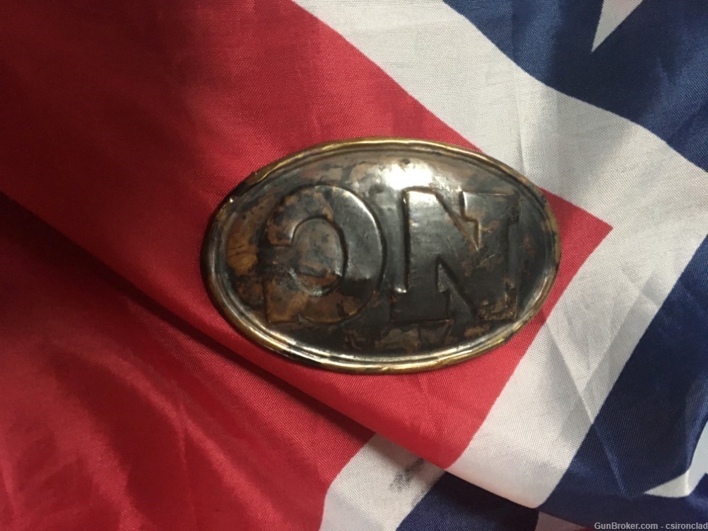 Civil War  Waist Belt Plate North Carolina Militia, Confederate -img-2