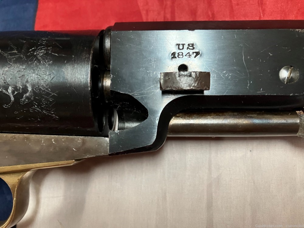Walker Revolver Model 1847 early reproduction shooter cap  & ball Civil War-img-2