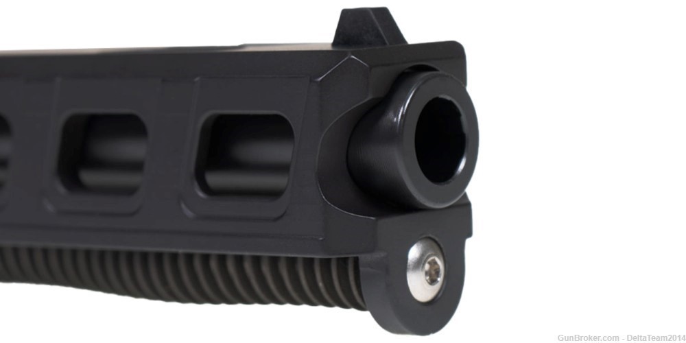 9mm Complete Pistol Slide - Glock 19 Compatible - Lightning Cut - Assembled-img-3