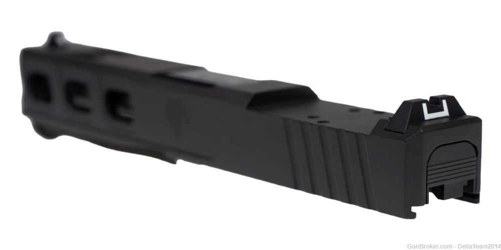 9mm Complete Pistol Slide - Glock 19 Compatible - Lightning Cut - Assembled-img-2